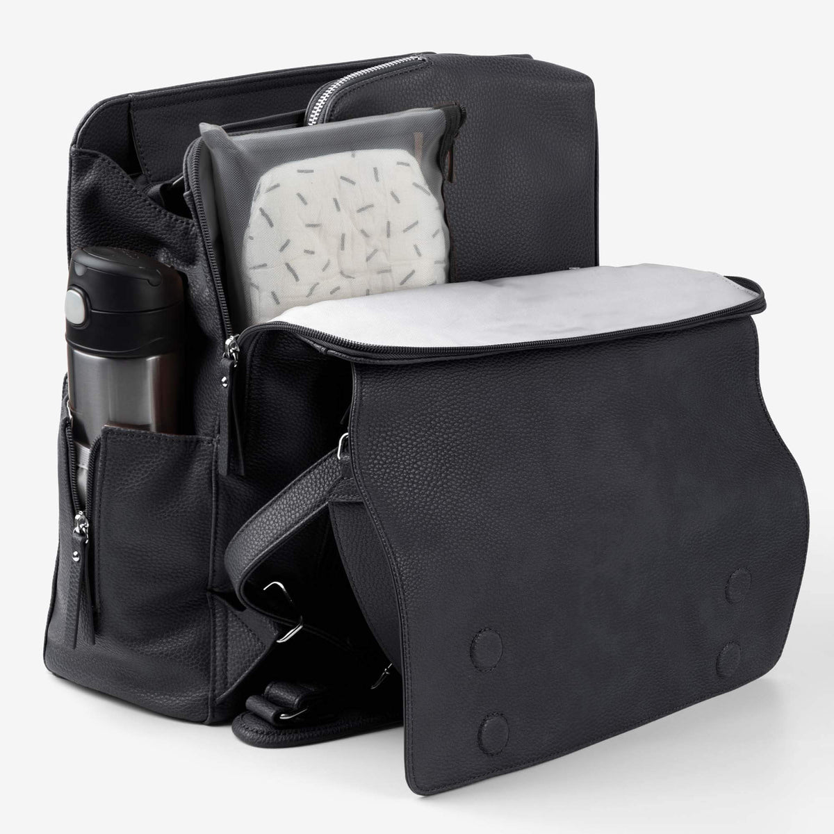 VANCHI - The Emmy Backpack Nappy Bag | Black