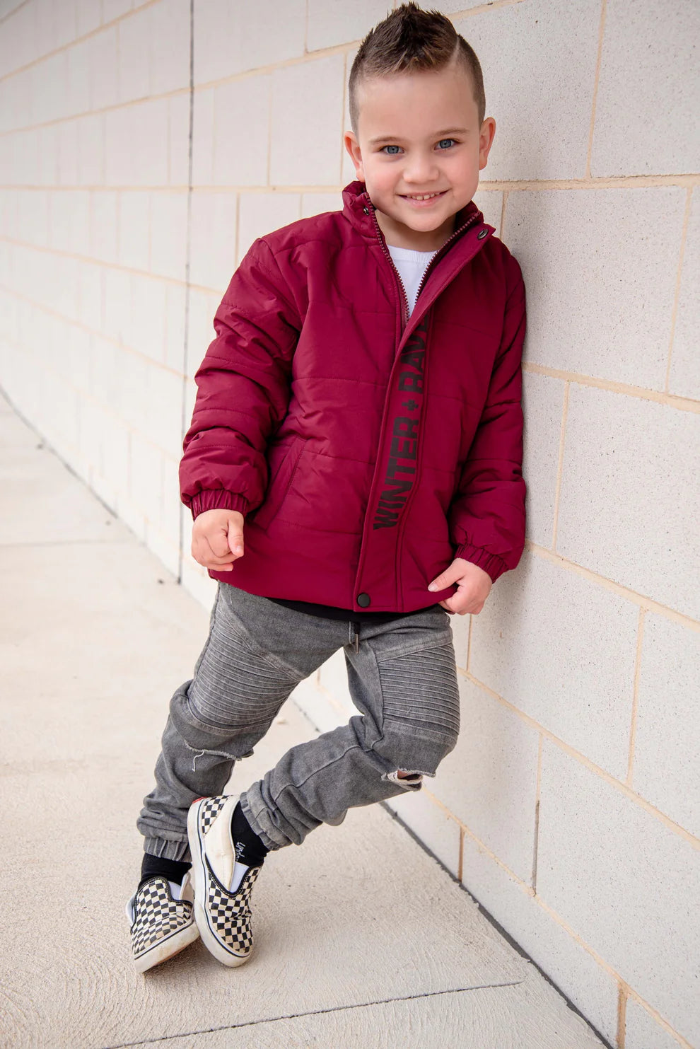 Winter and Raven - Raven Puffer Jacket