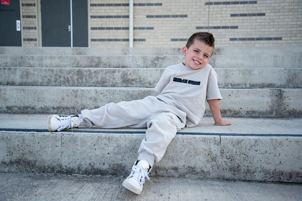 Winter and Raven - Luxe Acid Wash Tee | Vintage Stone