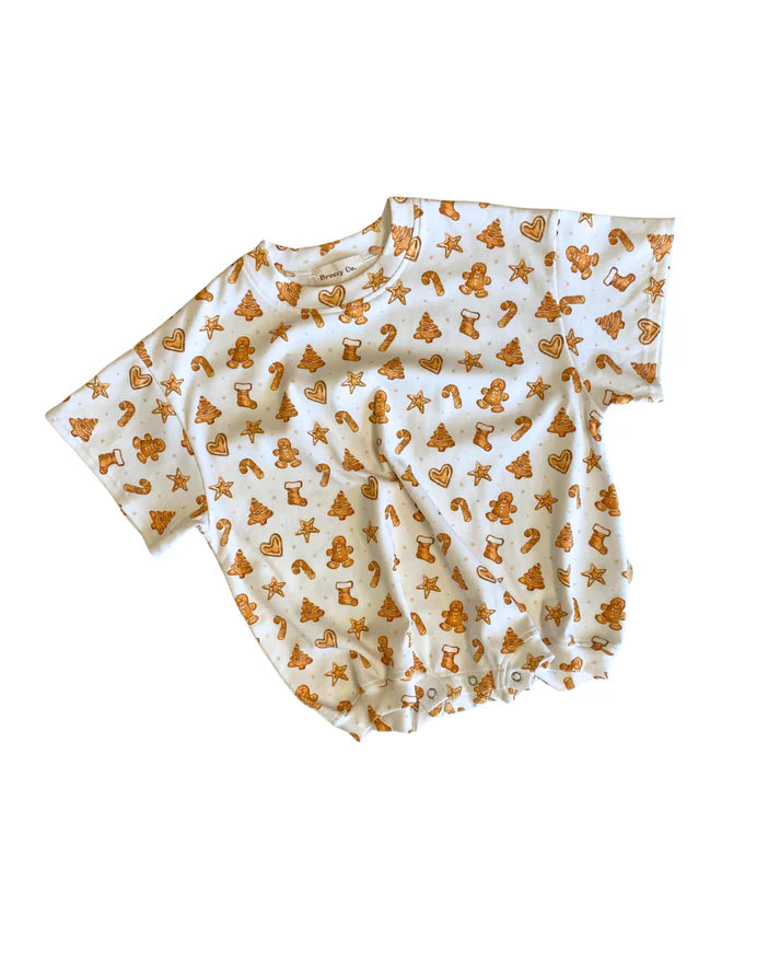 Breezy Co. - Christmas Gingerbread Bubble Romper