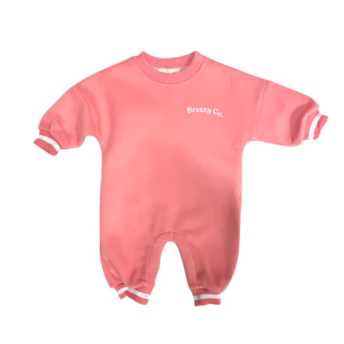 Breezy Co. - Fleece Romper | Rosey Pink *CLEARANCE*