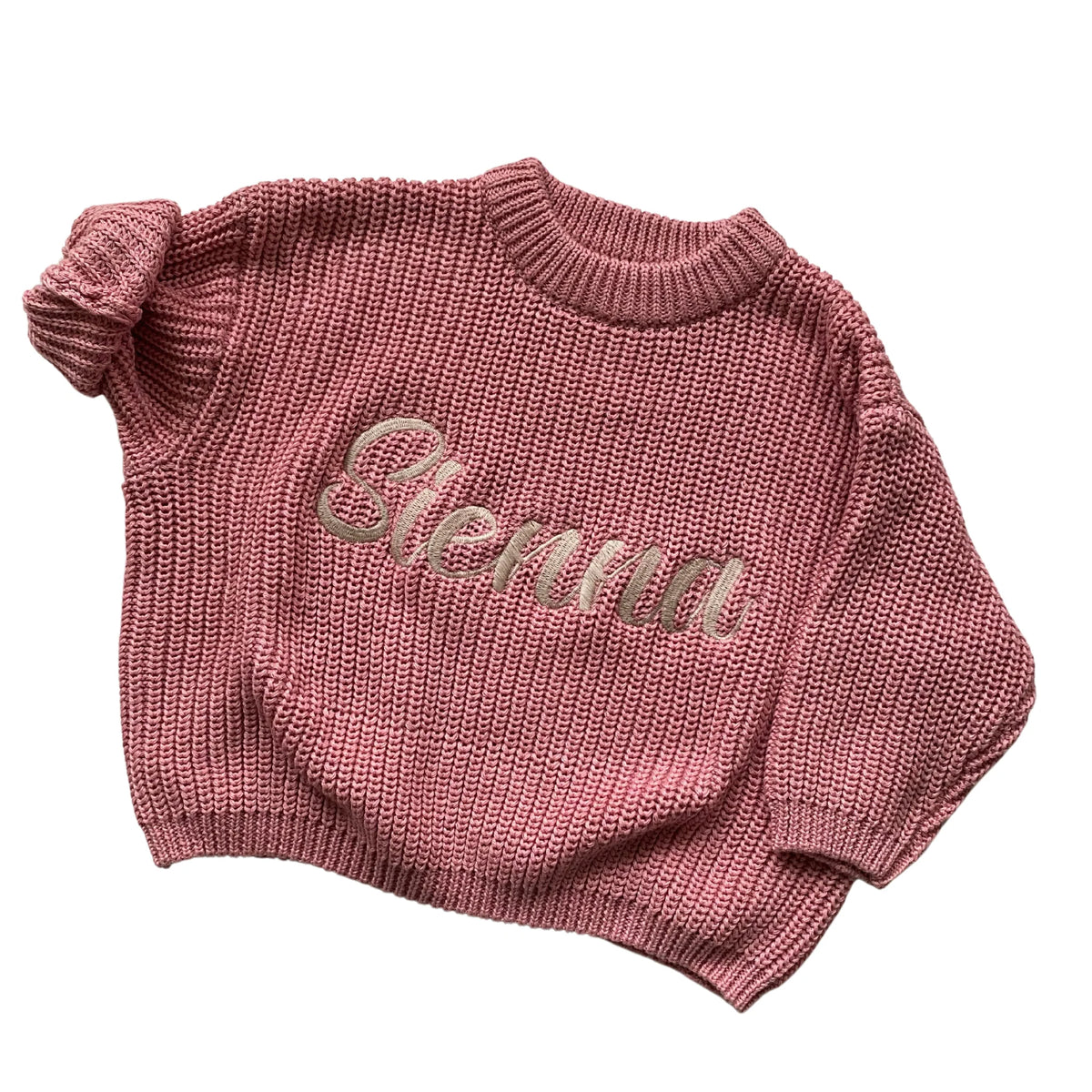 Little Zemi - Personalised Knit Jumper | Blush Pink