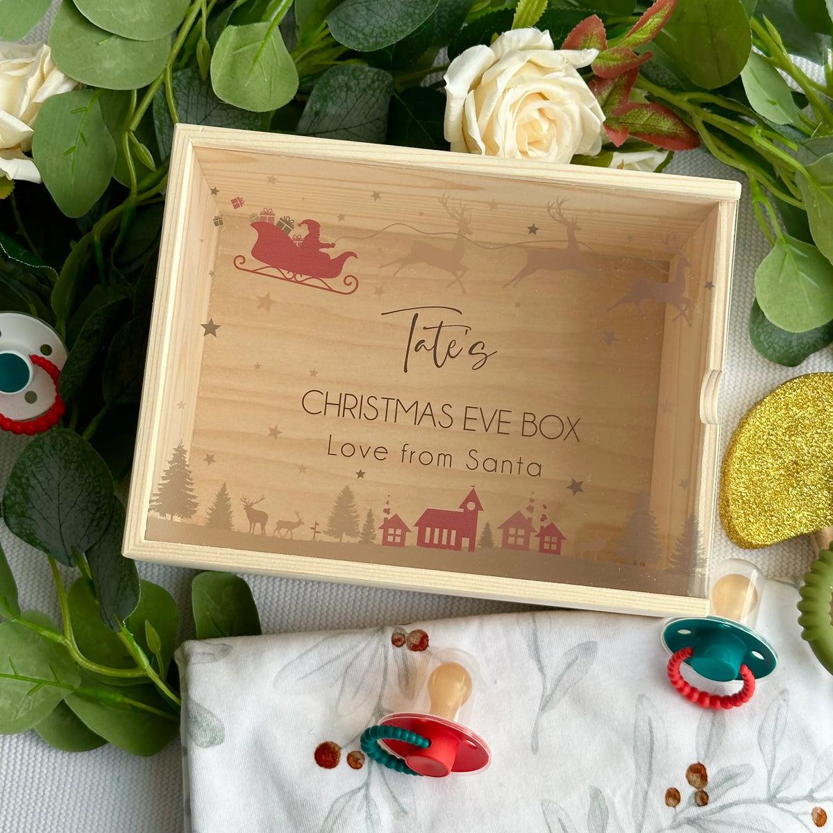 CMC Gold - Christmas Eve Keepsake Box | Fly By Santa