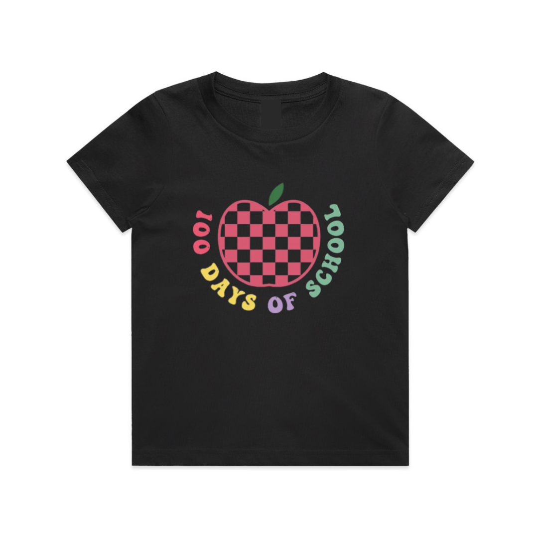 MLW By Design - 100 Days of School Apple Tee | 2 Colours