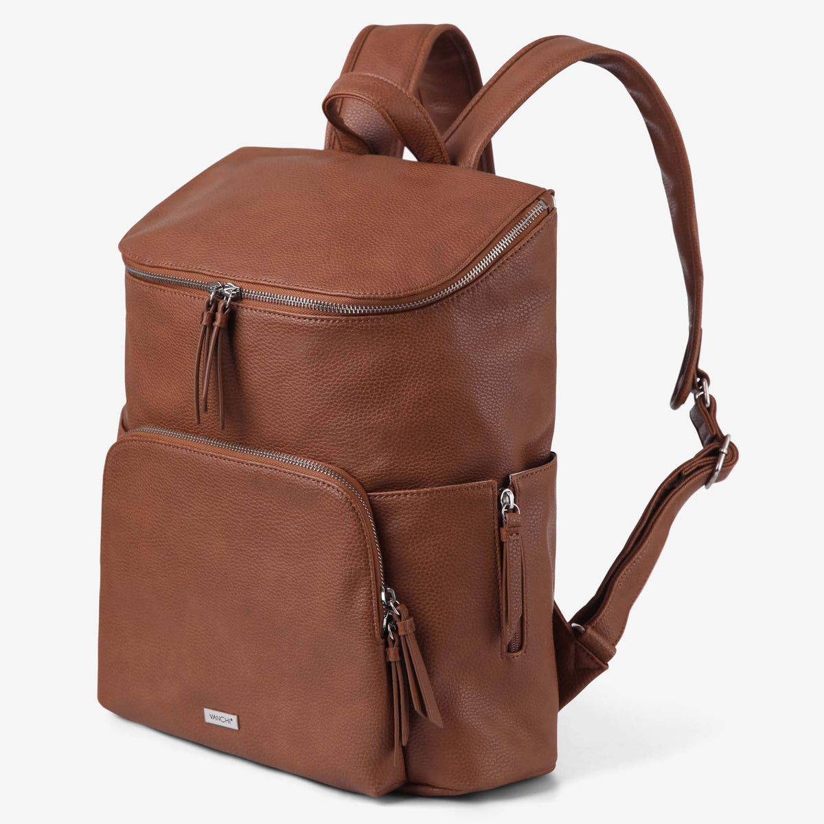 VANCHI - The Frankie Everyday Backpack Nappy Bag | Tan