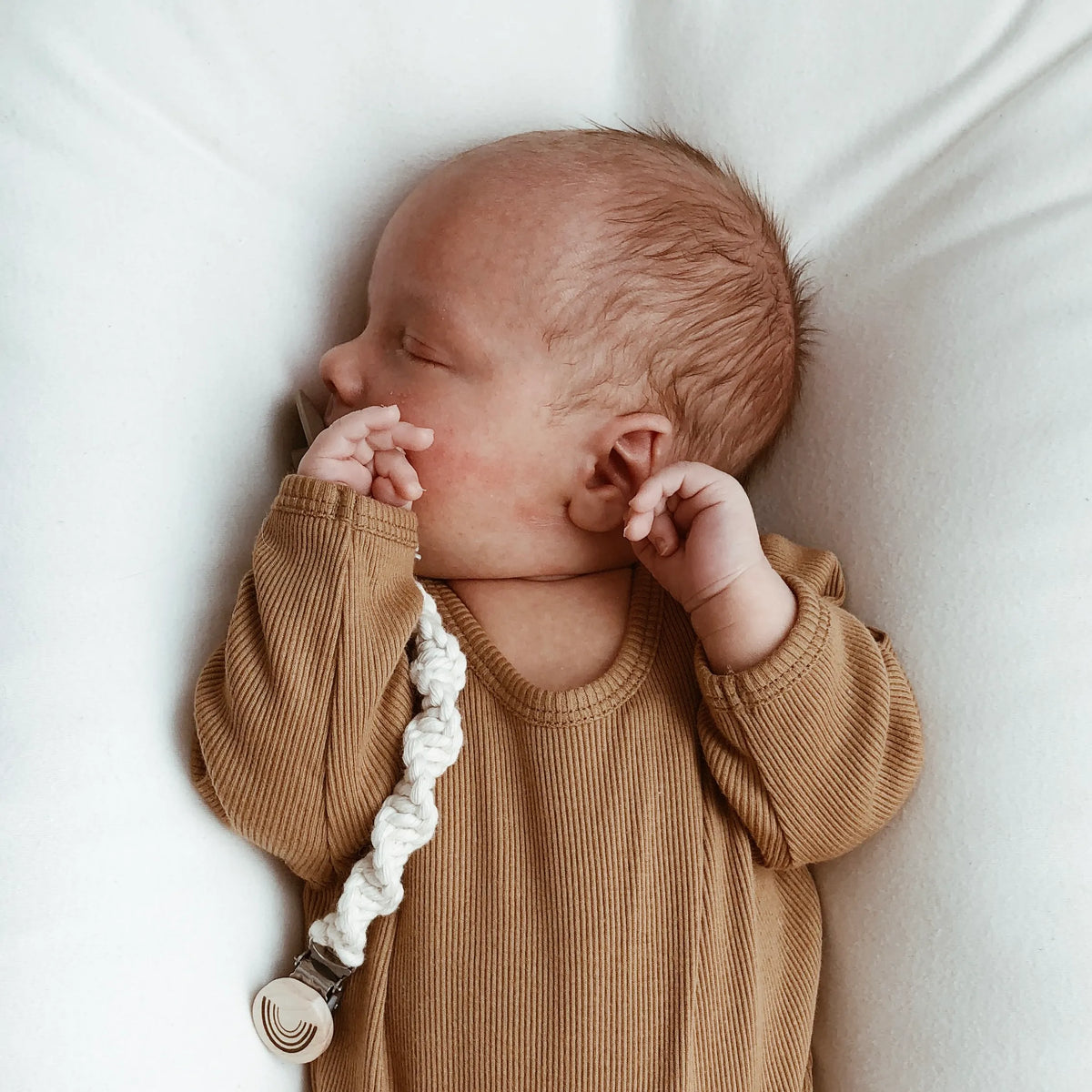 Our Little Helpers - Macrame Ivory Twist Dummy Clips