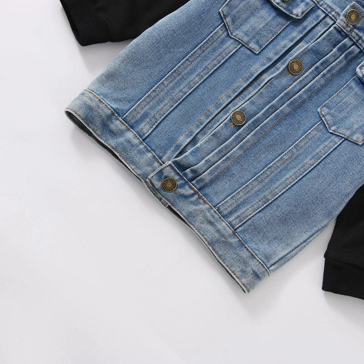 Black Hood Denim Jacket