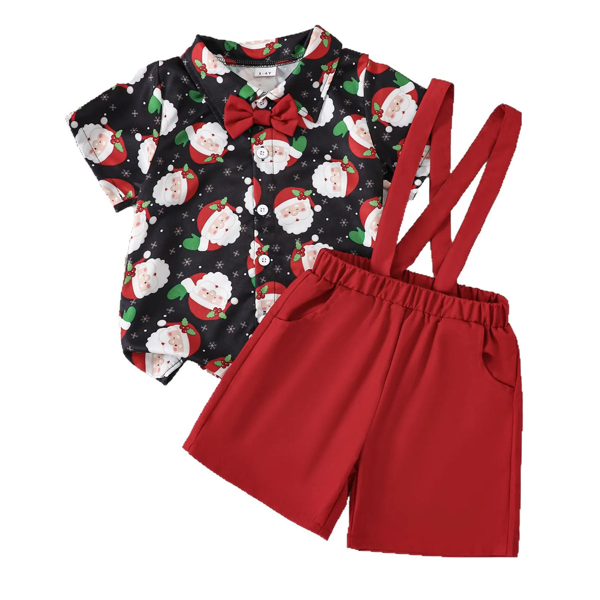 Santa Bowtie Suspenders Set