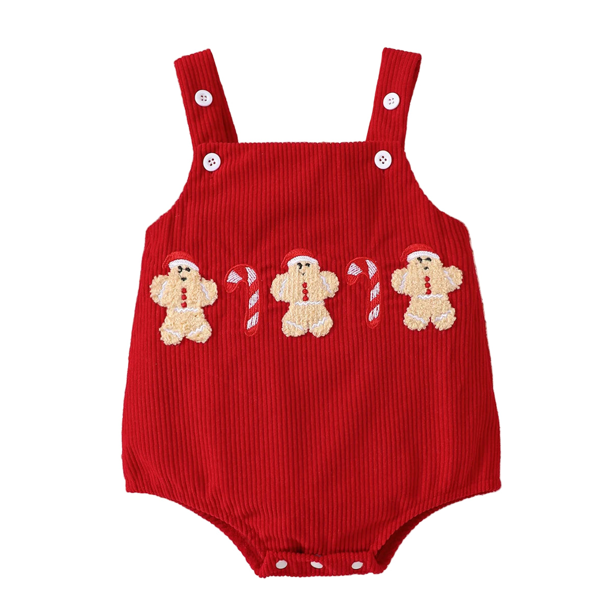 Gingerbread Red Romper