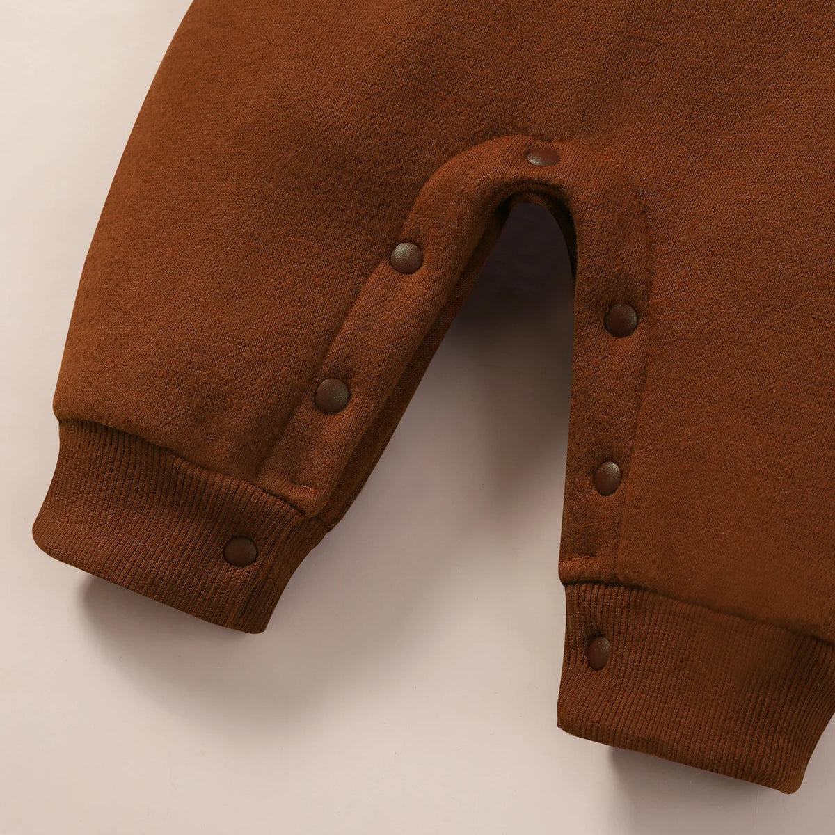 Chunky Fleece Romper | Brown *CLEARANCE*