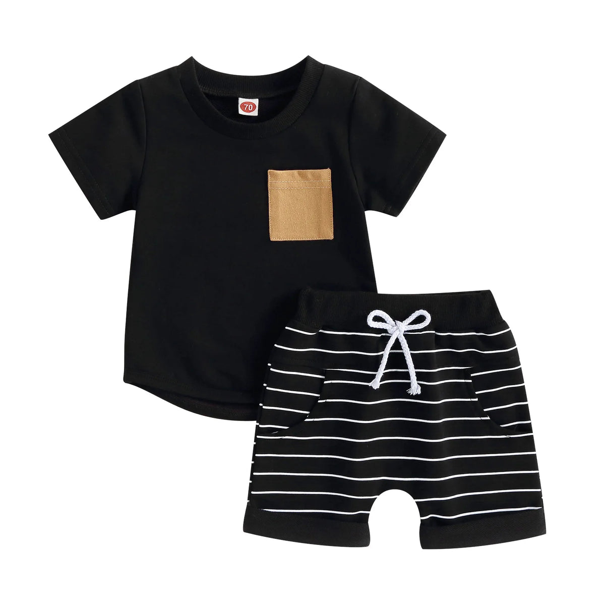 Stripey Summer Set | Black