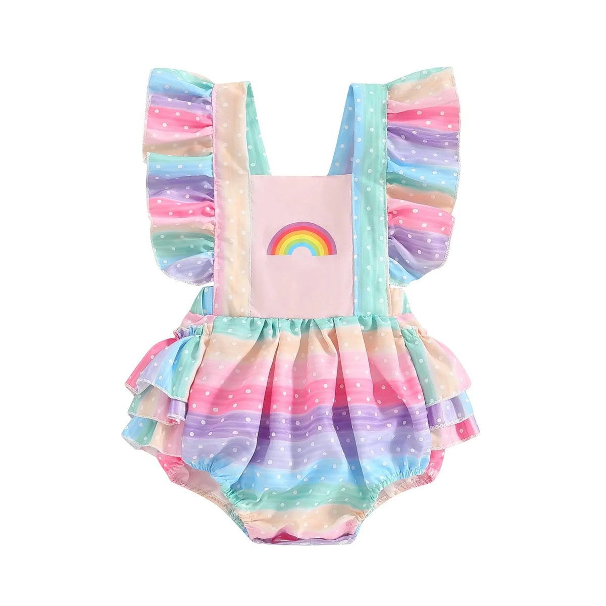 Rainbow Flutter Romper