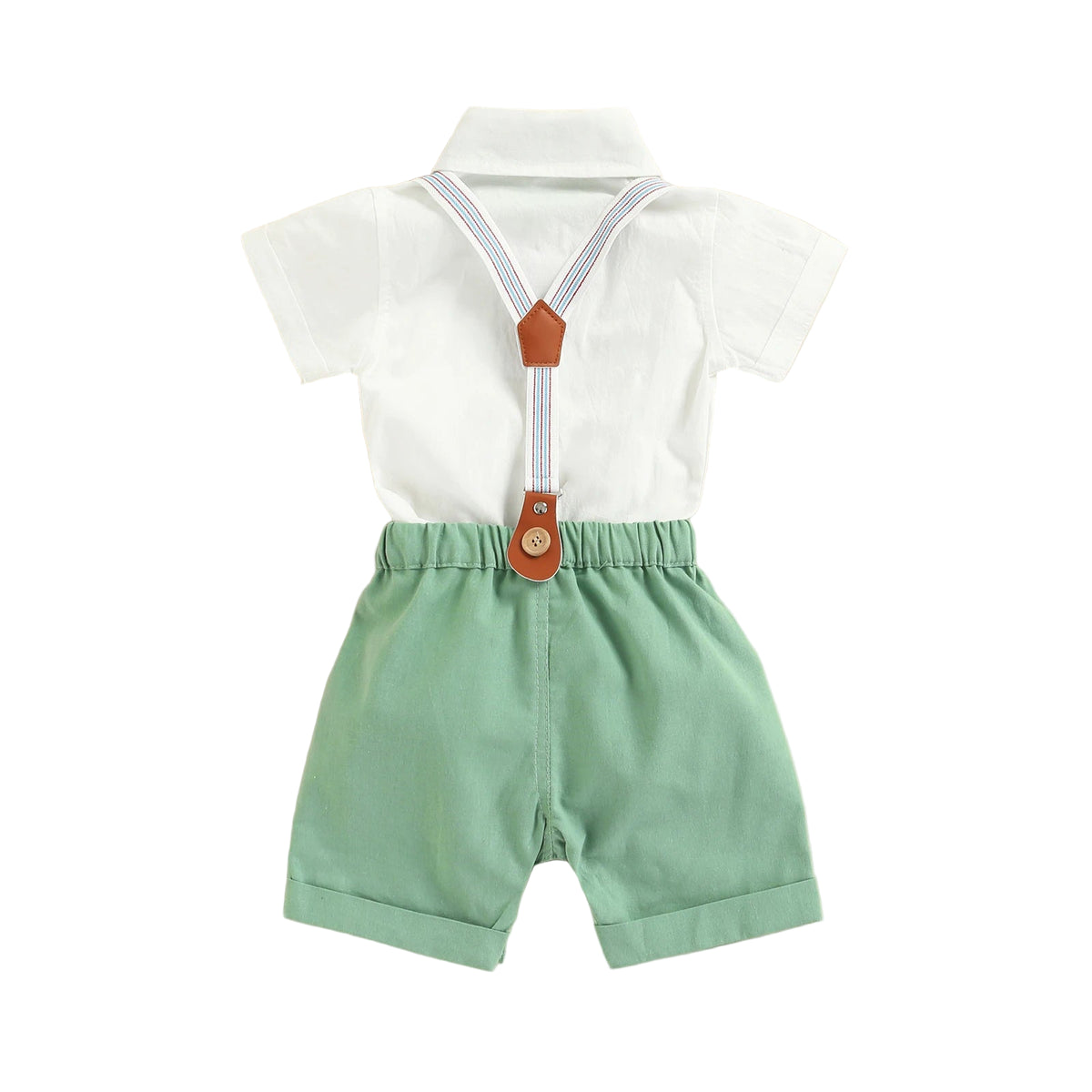 Arlo Bow Tie & Suspenders Set | Green