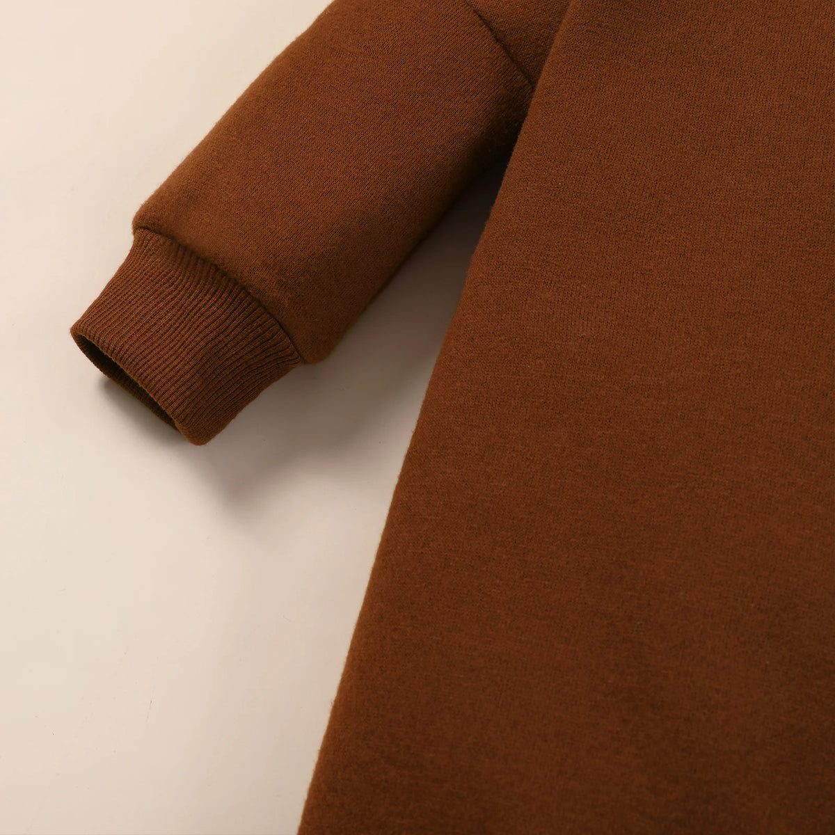 Chunky Fleece Romper | Brown *CLEARANCE*