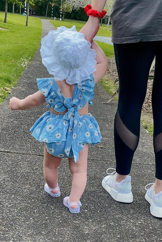 Daisy Backcross Romper | Pink