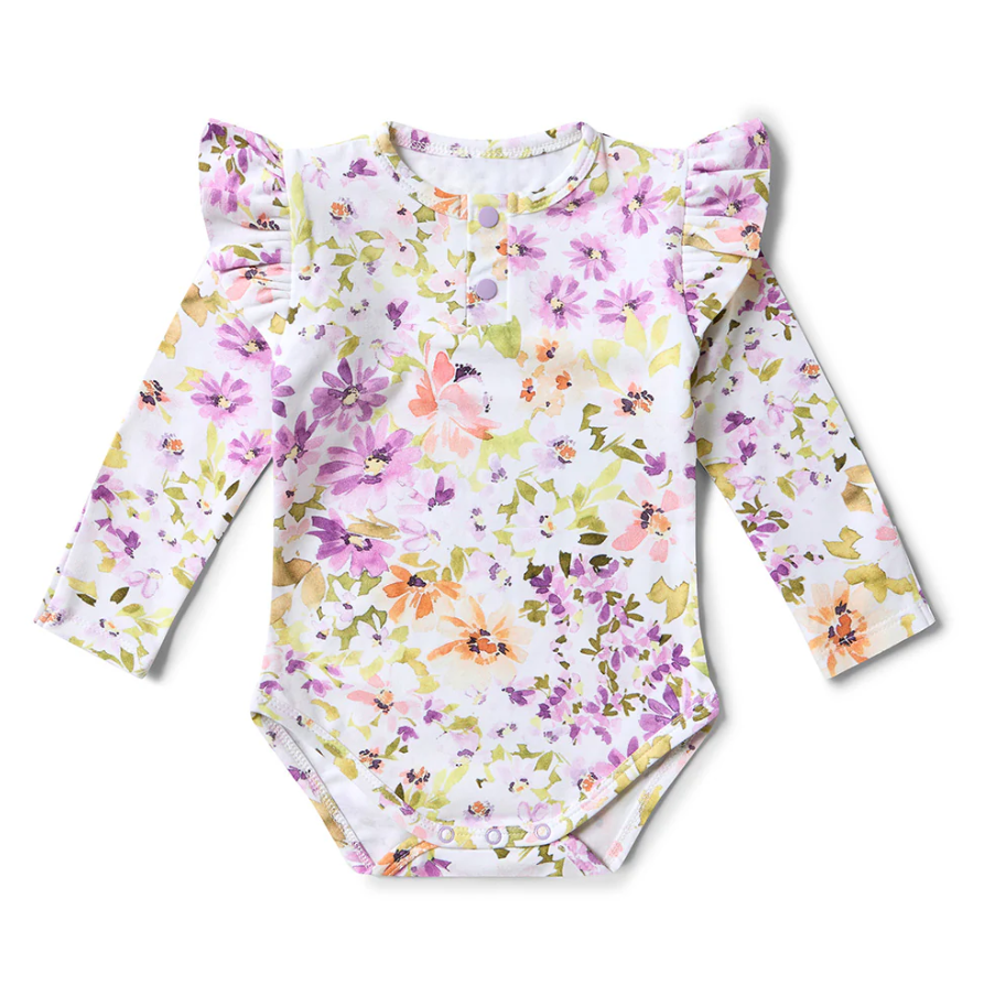 Snuggle Hunny Kids - Long Sleeve Organic Bodysuit | Isla