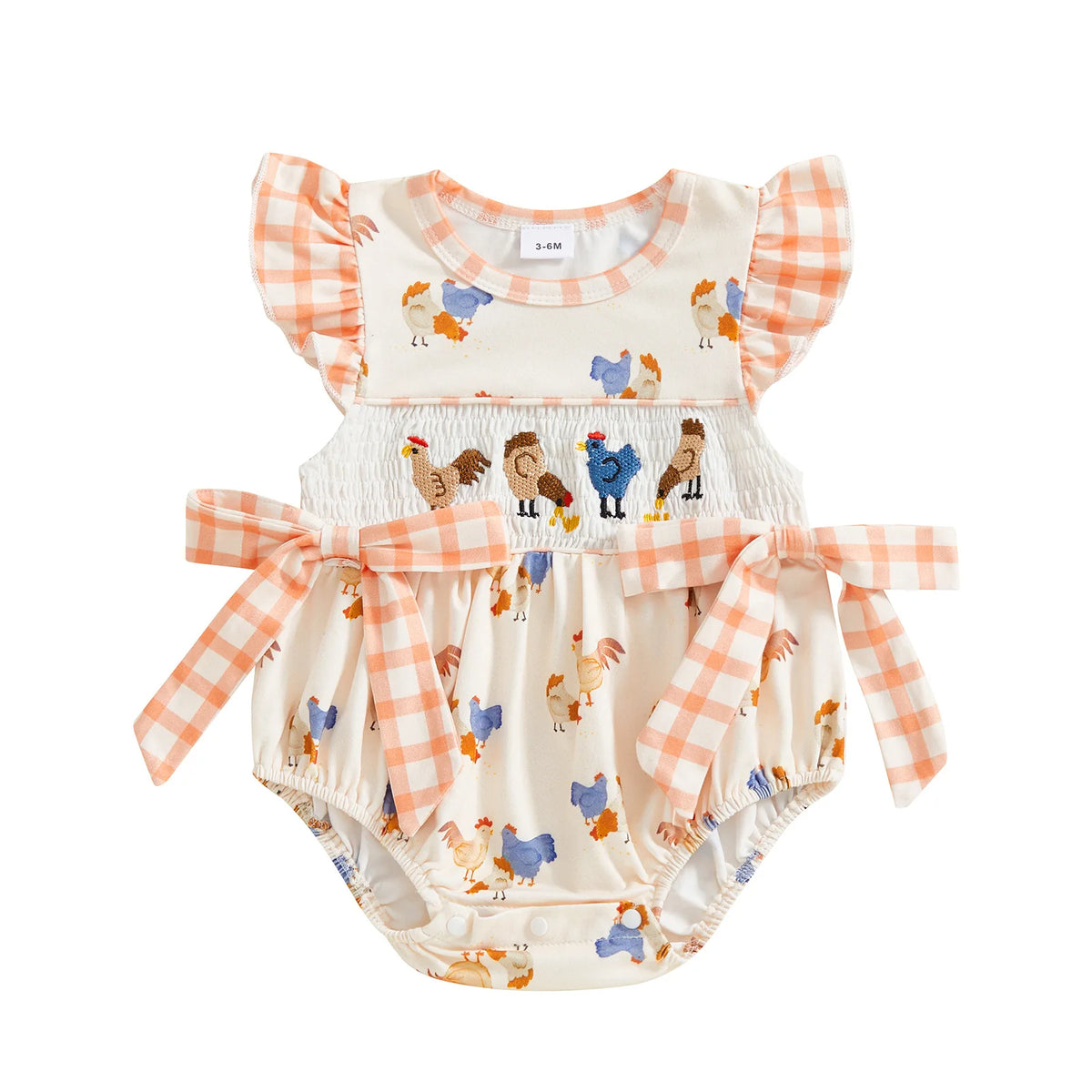 Cluck Bows Romper