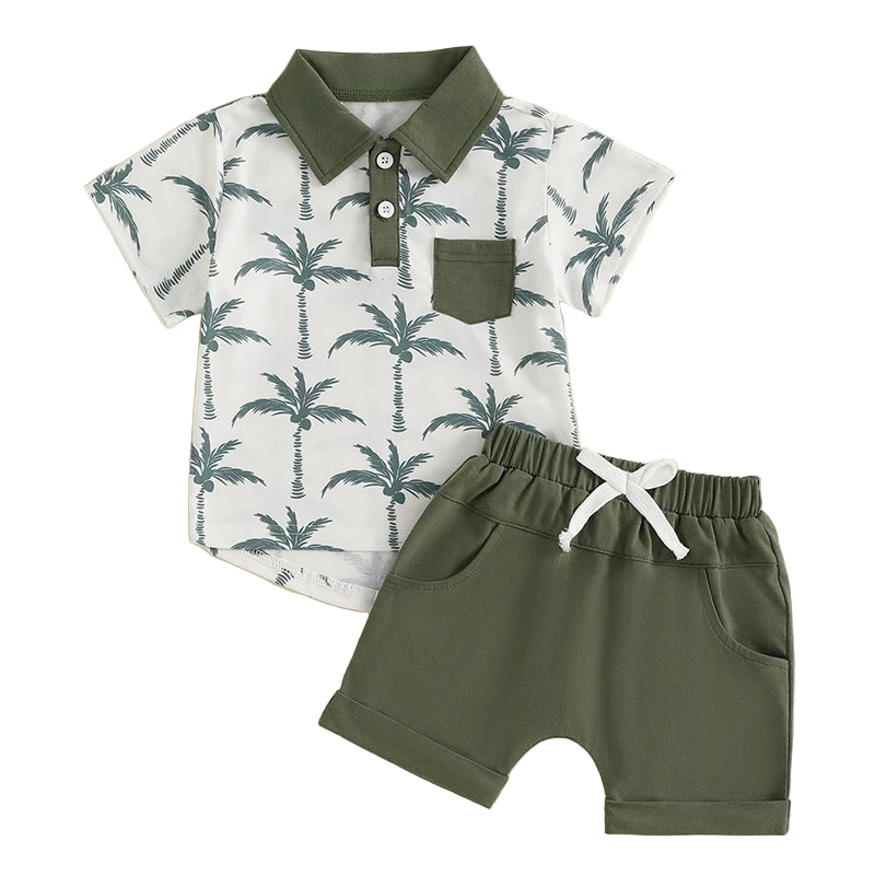 Palm Trees Polo Set