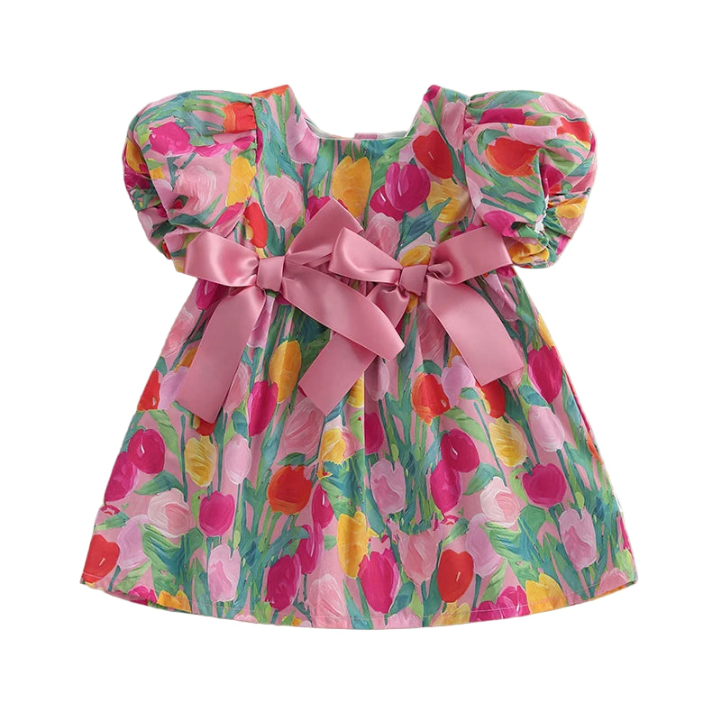 Tulips Bow Dress