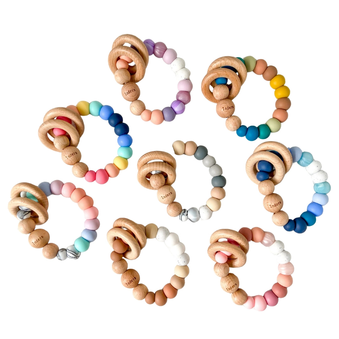 Indera Trading - Sunset Rattle Silicone Teether