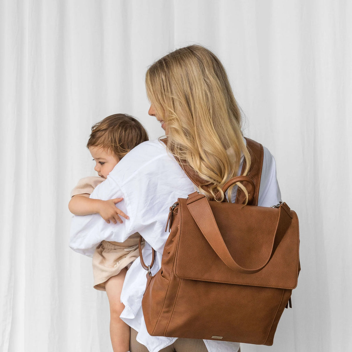 VANCHI - The Emmy Backpack Nappy Bag | Tan