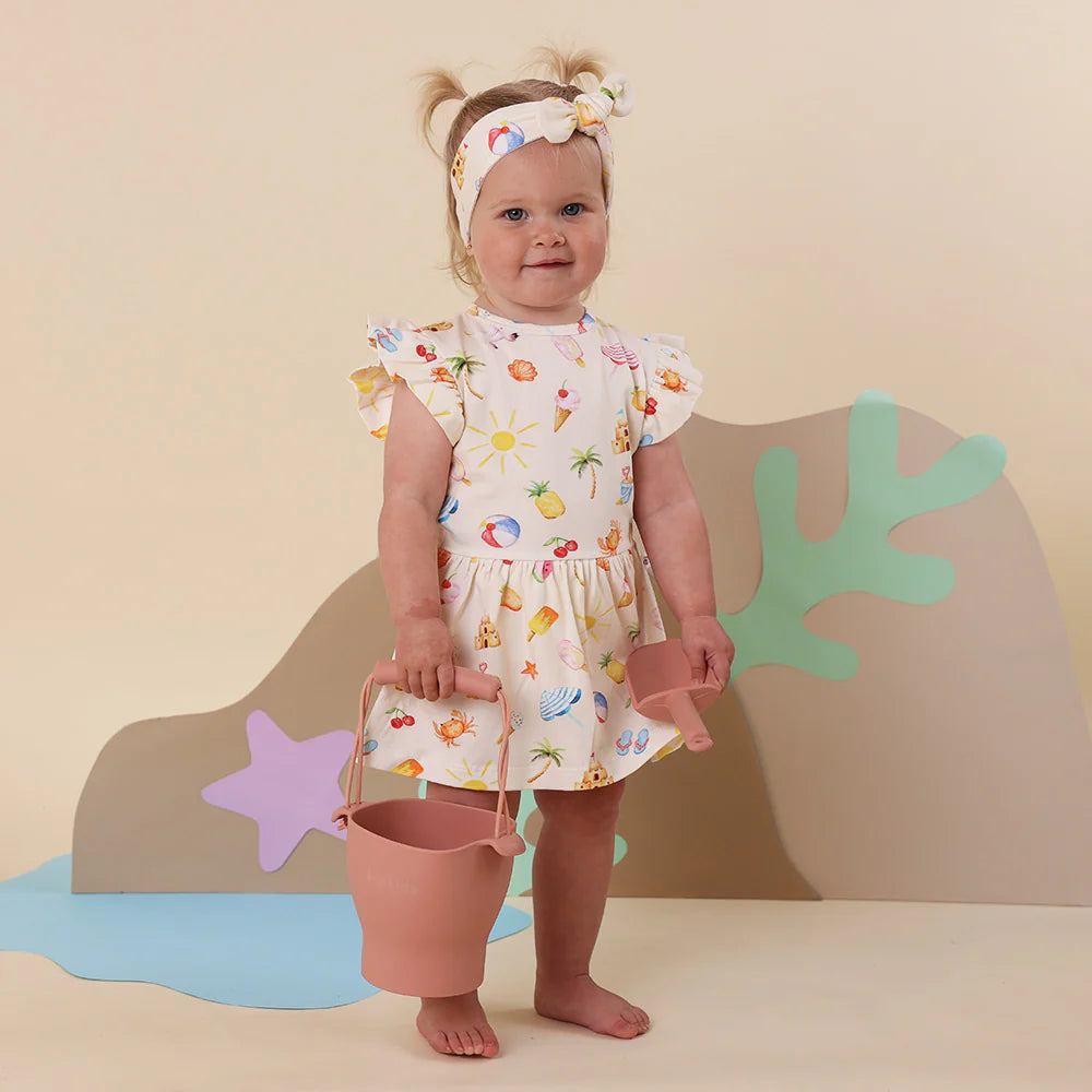 Snuggle Hunny Kids - Organic Dress | Beach Fun