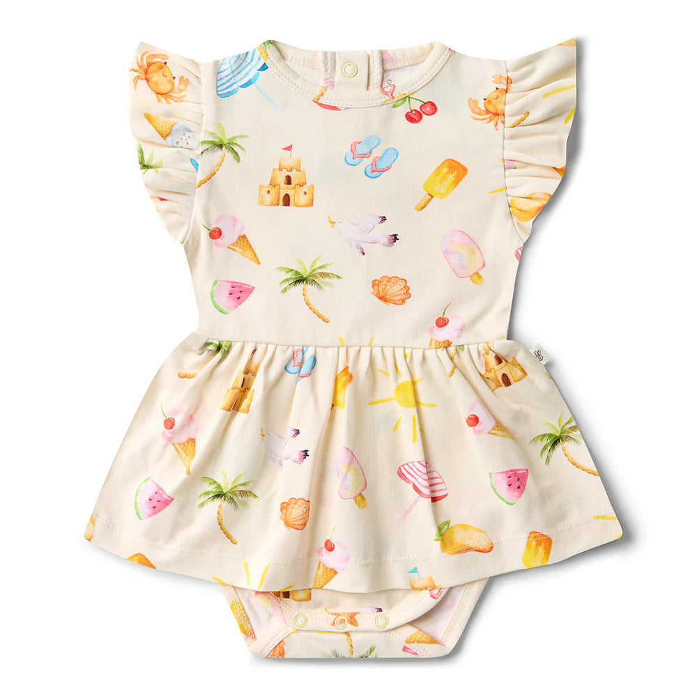 Snuggle Hunny Kids - Organic Dress | Beach Fun