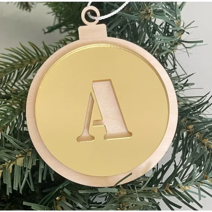 Timber Tinkers -  Personalised Christmas Monogram Ornament