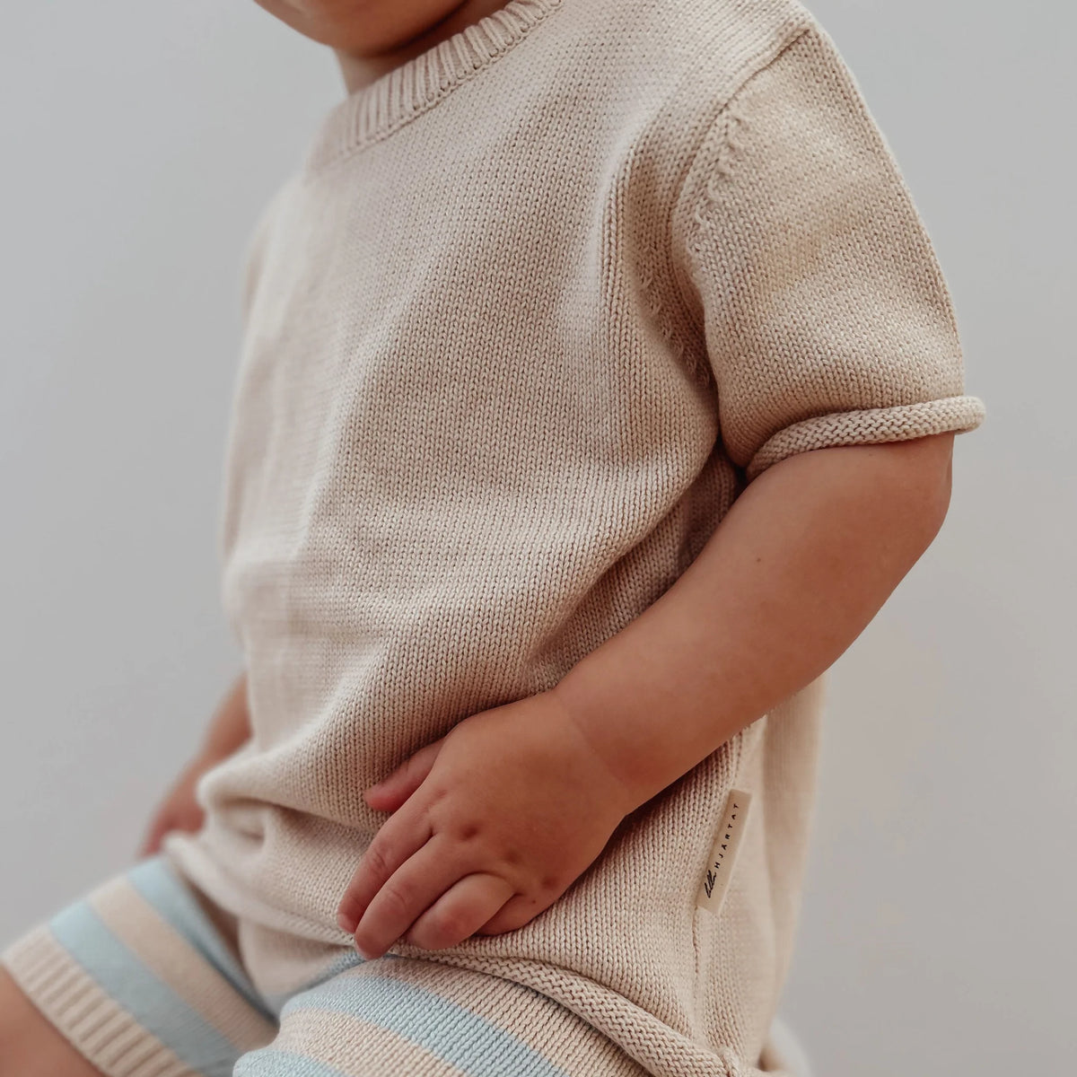 Lilla Hjärtat - Knitted T-shirt | Beige