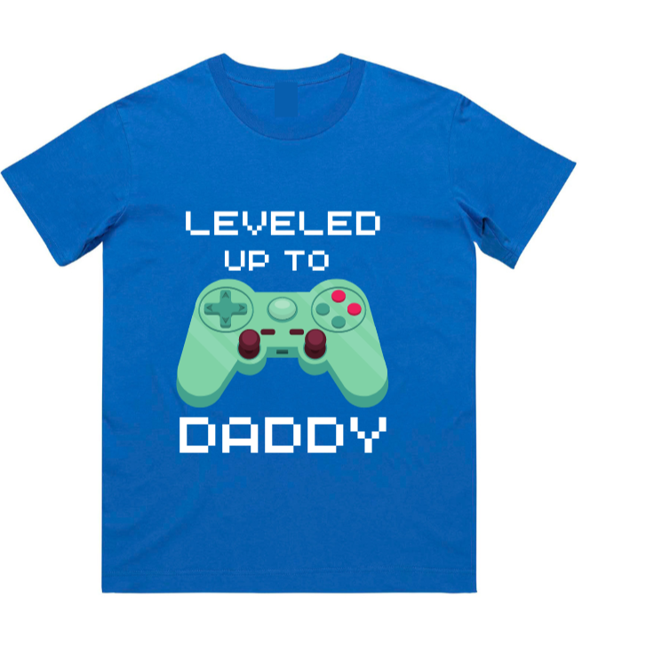 MLW By Design - Matching Video Game Dad Tee | Blue (CLEARANCE)
