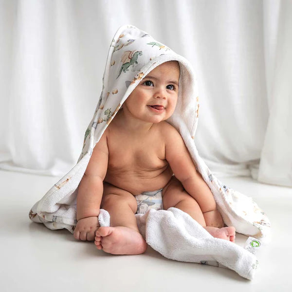 Snuggle Hunny Kids - Organic Hooded Baby Towel | Dragon