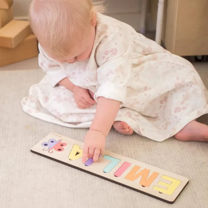 Timber Tinkers - Classic Name Puzzle | Pastels