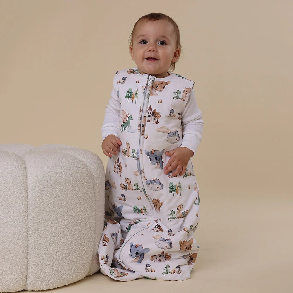 Snuggle Hunny Kids- 2.5 TOG Organic Sleeping Bag | Dragon