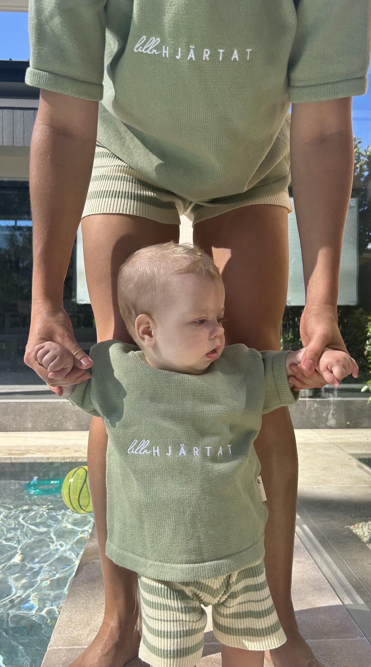 Lilla Hjärtat - Knit T-shirt & Shorts Mum Set *CLEARANCE*