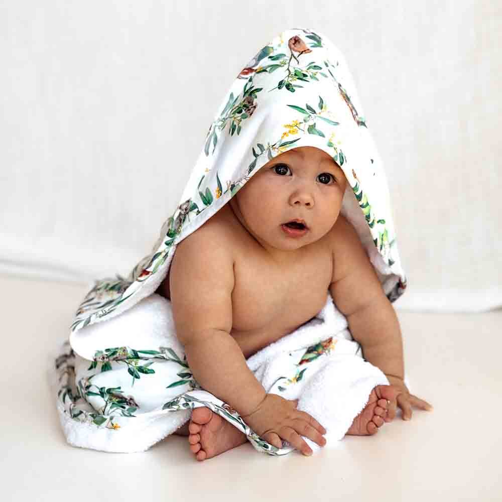 Snuggle Hunny Kids - Organic Hooded Baby Towel | Eucalypt
