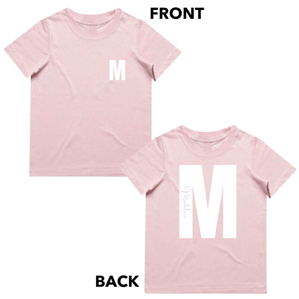 MLW By Design - Personalised Initial Signature Tee | Various Colours