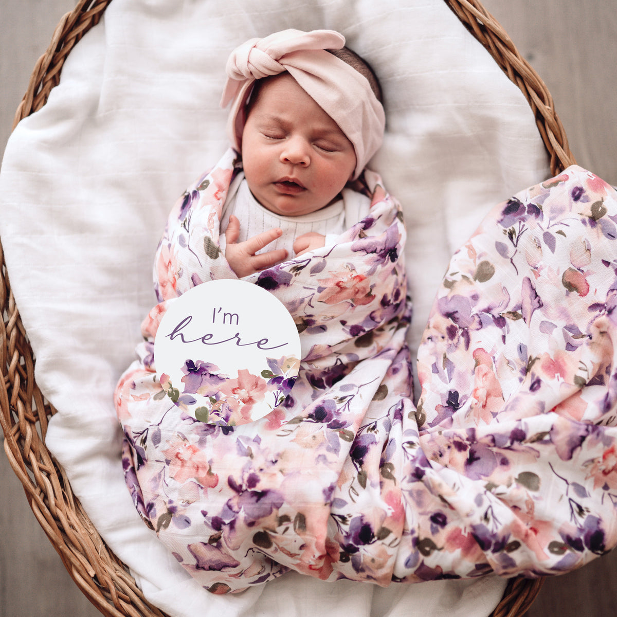 Snuggle Hunny Kids - Organic Muslin Wrap | Blushing Beauty