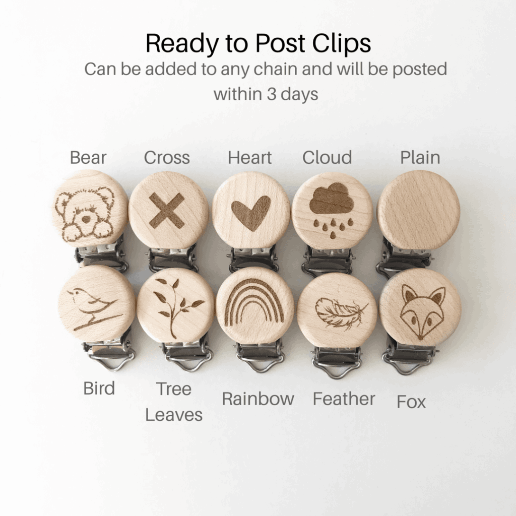 Our Little Helpers - Macrame Ivory Twist Dummy Clips
