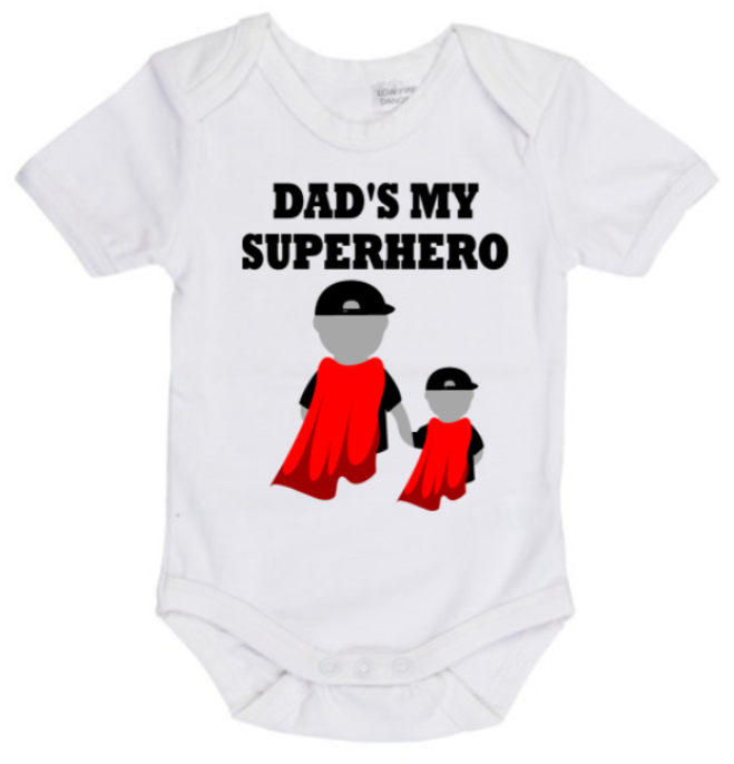 The Dad Squad - Dad’s My Superhero Baby Onesie