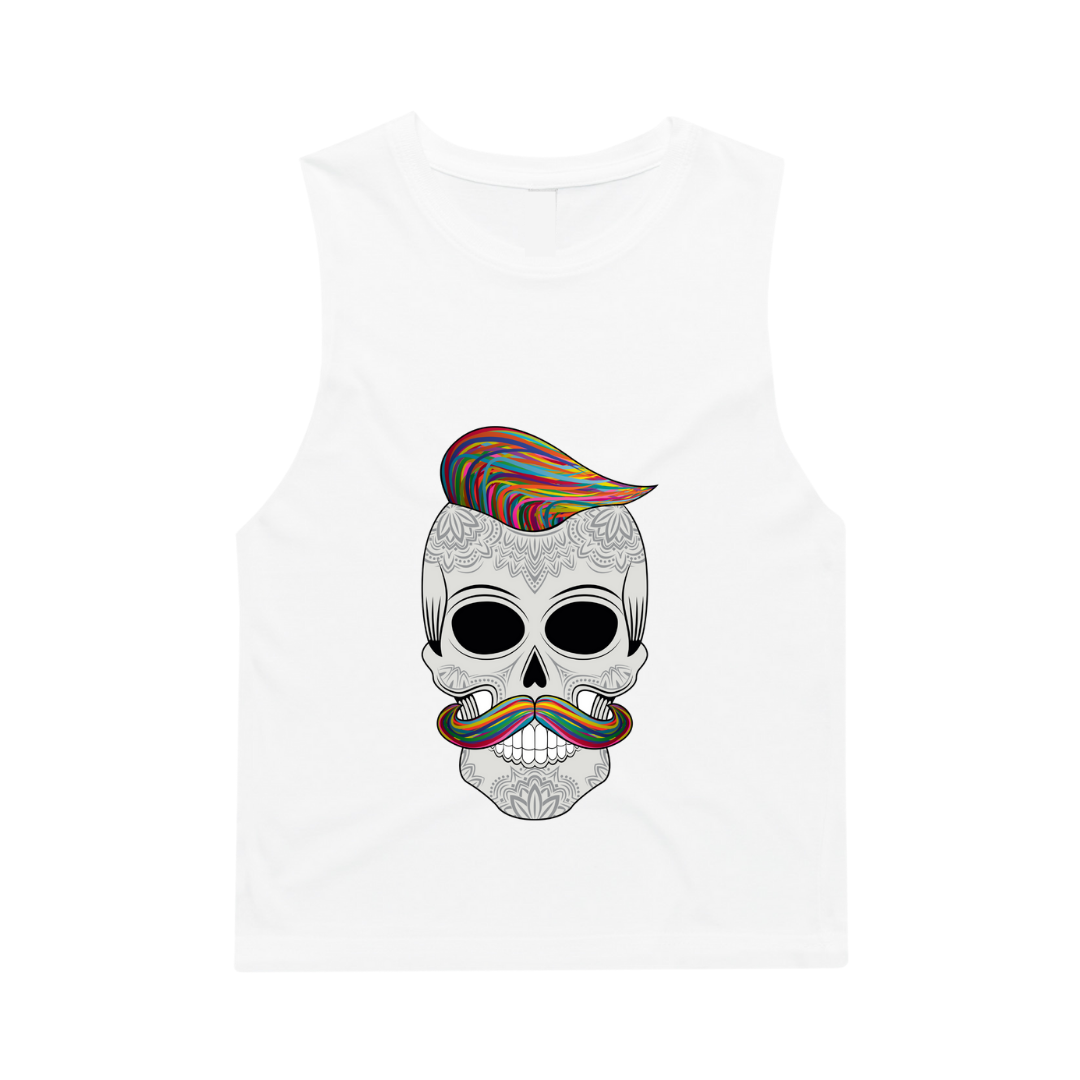 MLW By Design - Hipster Skull Muscle Tank | Various Colours