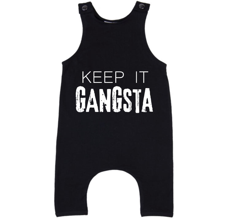 MLW By Design - Keep It Gangsta Slouch Romper | Black