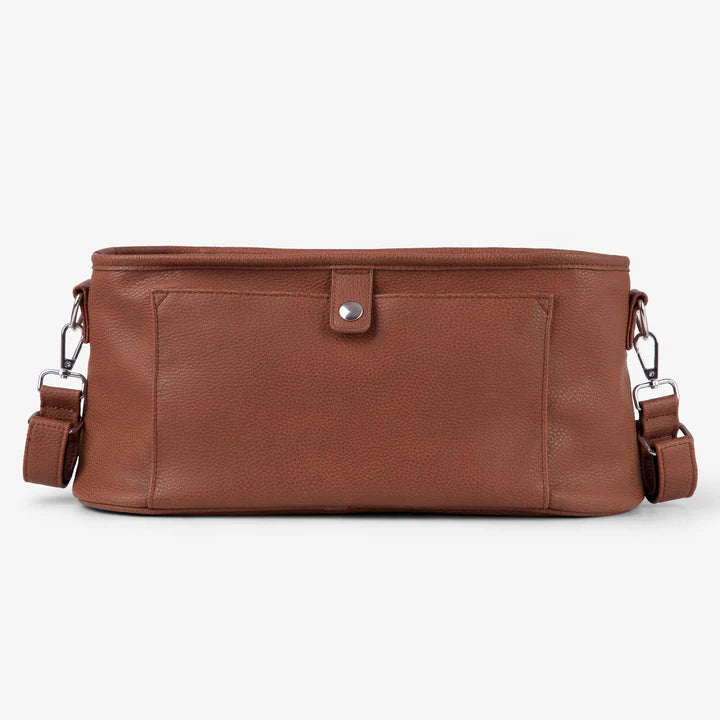VANCHI - Pram Caddy | Pebbled Tan
