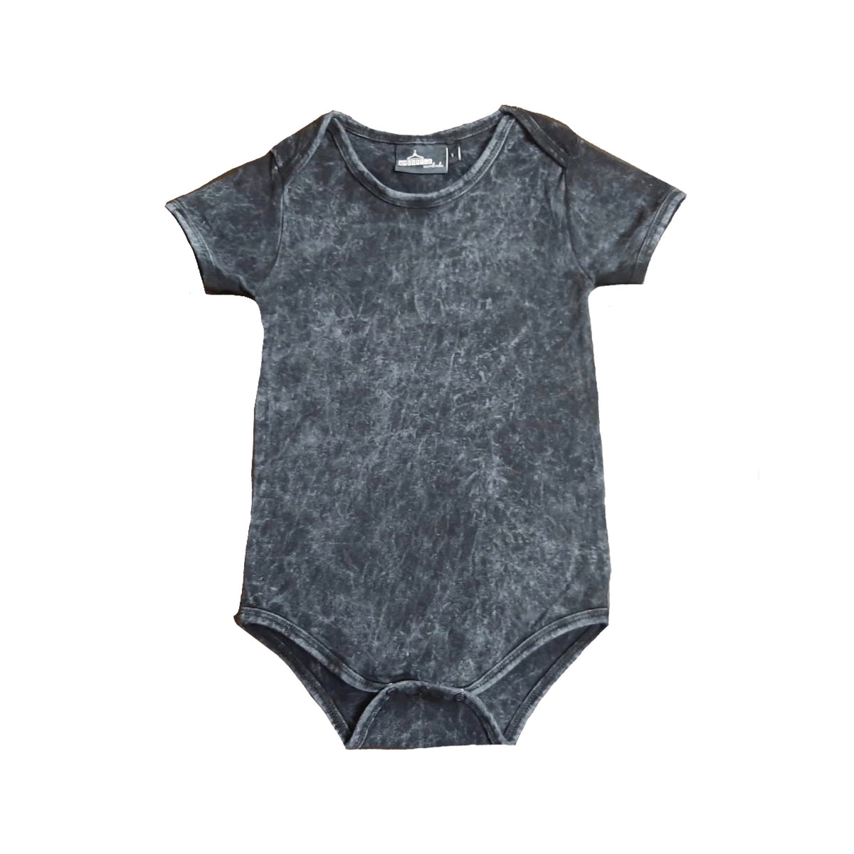 MLW By Design - Basic Short Sleeve Bodysuit | Black Stonewash
