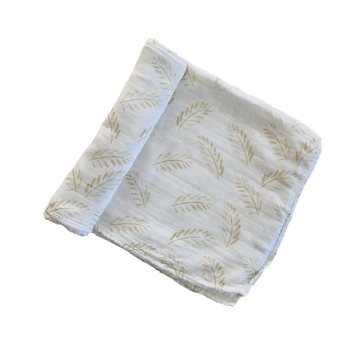 Anchor & Arrow - Organic Baby Swaddle | Gold Fern