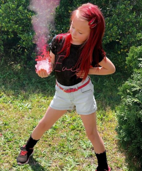 MLW By Design - Black Stonewash Pink Script Personalised Tee