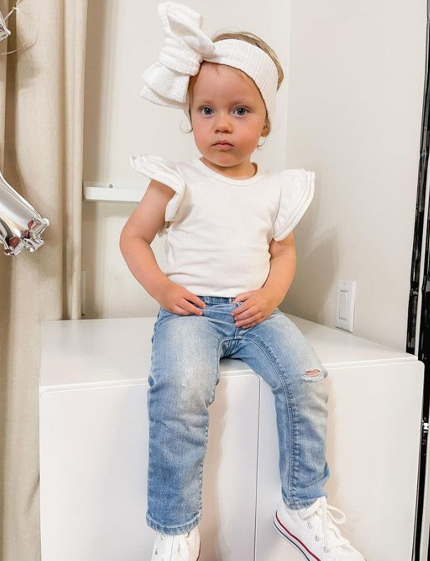 Flutter Bodysuit | White