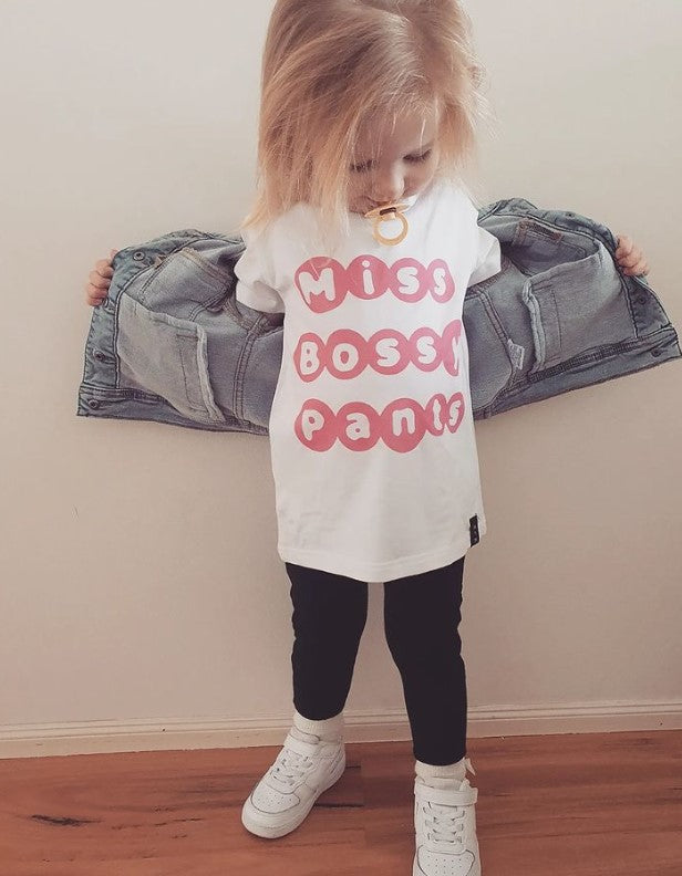 MLW By Design - Bossy Pants Tee | Black or White