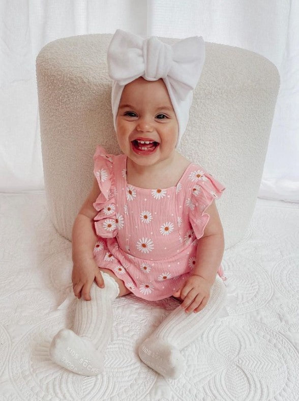 Daisy Backcross Romper | Pink