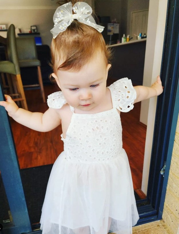 Fantasy Flutter Dress | White