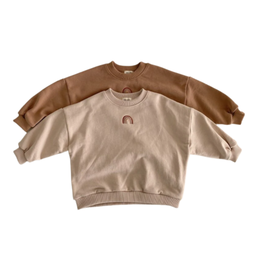 Rainbow Minimal Jersey | Beige
